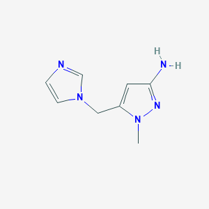 5-(1H-imidazol-1-ylmethyl)-1-methyl-1H-pyrazol-3-amine