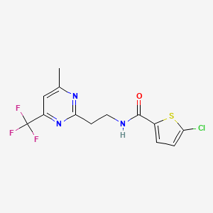 5-chloro-N-(2-(4-methyl-6-(trifluoromethyl)pyrimidin-2-yl)ethyl)thiophene-2-carboxamide