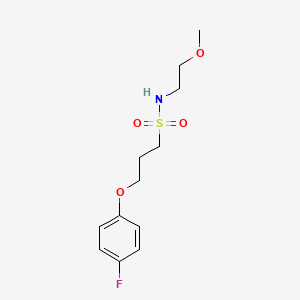 3-(4-fluorophenoxy)-N-(2-methoxyethyl)propane-1-sulfonamide