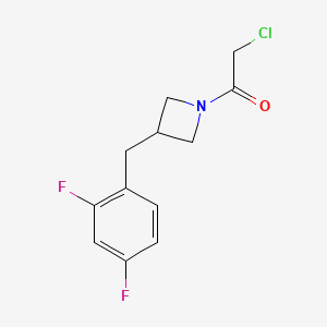2-Chloro-1-[3-[(2,4-difluorophenyl)methyl]azetidin-1-yl]ethanone