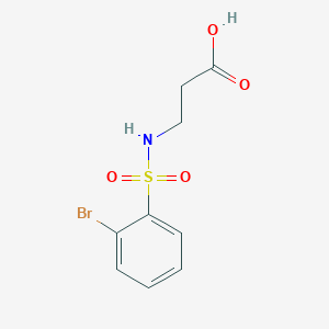 3-(2-Bromobenzenesulfonamido)propanoic acid