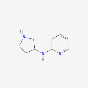 molecular formula C9H13N3 B2825548 N-(pyrrolidin-3-yl)pyridin-2-amine CAS No. 1132815-30-5