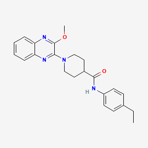 molecular formula C23H26N4O2 B2825557 N-(4-ethylphenyl)-1-(3-methoxyquinoxalin-2-yl)piperidine-4-carboxamide CAS No. 1189445-58-6