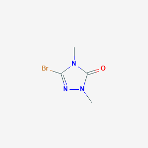 molecular formula C4H6BrN3O B2825558 5-Bromo-2,4-dimethyl-2,4-dihydro-[1,2,4]triazol-3-one CAS No. 22354-81-0