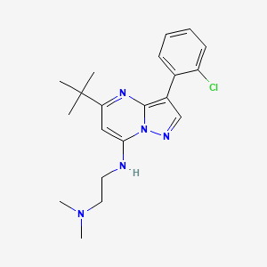 N'-[5-tert-butyl-3-(2-chlorophenyl)pyrazolo[1,5-a]pyrimidin-7-yl]-N,N-dimethylethane-1,2-diamine