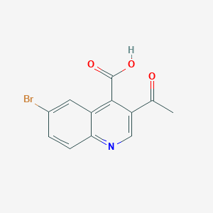 3-Acetyl-6-bromoquinoline-4-carboxylic acid