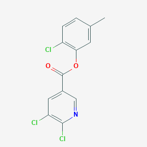 molecular formula C13H8Cl3NO2 B2825598 (2-Chloro-5-methylphenyl) 5,6-dichloropyridine-3-carboxylate CAS No. 930708-84-2