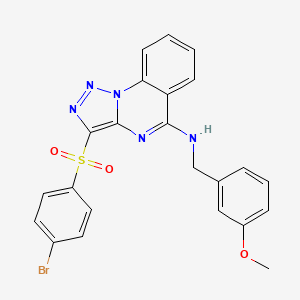 3-[(4-bromophenyl)sulfonyl]-N-(3-methoxybenzyl)[1,2,3]triazolo[1,5-a]quinazolin-5-amine