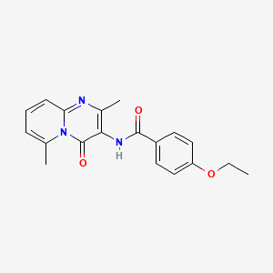 molecular formula C19H19N3O3 B2825608 N-(2,6-dimethyl-4-oxo-4H-pyrido[1,2-a]pyrimidin-3-yl)-4-ethoxybenzamide CAS No. 951483-49-1