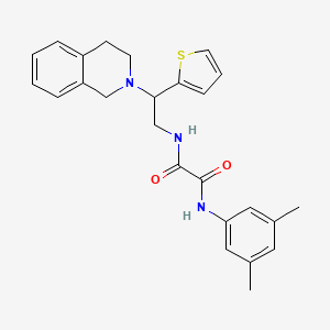 N1-(2-(3,4-dihydroisoquinolin-2(1H)-yl)-2-(thiophen-2-yl)ethyl)-N2-(3,5-dimethylphenyl)oxalamide