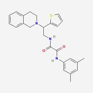 N'-(3,5-dimethylphenyl)-N-[2-(1,2,3,4-tetrahydroisoquinolin-2-yl)-2-(thiophen-2-yl)ethyl]ethanediamide