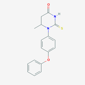 molecular formula C17H16N2O2S B282562 6-methyl-1-(4-phenoxyphenyl)-2-thioxotetrahydro-4(1H)-pyrimidinone 