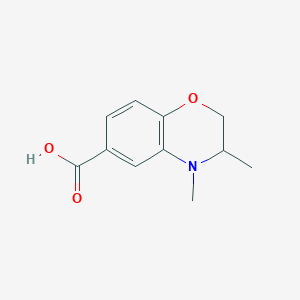 3,4-Dimethyl-3,4-dihydro-2H-1,4-benzoxazine-6-carboxylic acid