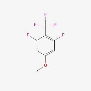 molecular formula C8H5F5O B2825628 3,5-Difluoro-4-trifluoromethylanisole CAS No. 1429056-37-0