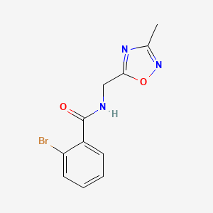 2-bromo-N-((3-methyl-1,2,4-oxadiazol-5-yl)methyl)benzamide