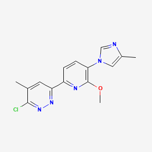 3-Chloro-6-(6-methoxy-5-(4-methyl-1H-imidazol-1-yl)pyridin-2-yl)-4-methylpyridazine