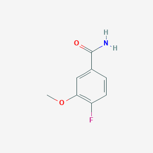 molecular formula C8H8FNO2 B2825650 4-氟-3-甲氧基苯甲酰胺 CAS No. 874804-32-7