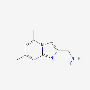 molecular formula C10H13N3 B2825651 (5,7-Dimethylimidazo[1,2-a]pyridin-2-yl)methanamine CAS No. 1083267-42-8