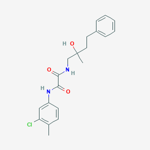 N1-(3-chloro-4-methylphenyl)-N2-(2-hydroxy-2-methyl-4-phenylbutyl)oxalamide