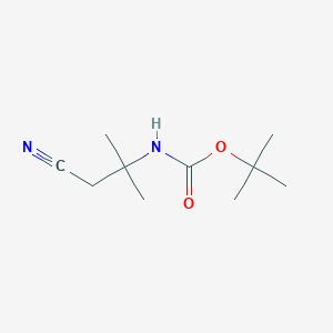 molecular formula C10H18N2O2 B2825692 tert-Butyl (1-cyano-2-methylpropan-2-yl)carbamate CAS No. 1378608-46-8