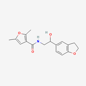 molecular formula C17H19NO4 B2825693 N-(2-(2,3-dihydrobenzofuran-5-yl)-2-hydroxyethyl)-2,5-dimethylfuran-3-carboxamide CAS No. 1421481-63-1