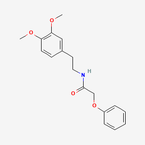 molecular formula C18H21NO4 B2825702 N-[2-(3,4-dimethoxyphenyl)ethyl]-2-phenoxyacetamide CAS No. 3341-36-4