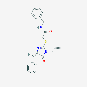 2-{[1-allyl-4-(4-methylbenzylidene)-5-oxo-4,5-dihydro-1H-imidazol-2-yl]sulfanyl}-N-benzylacetamide