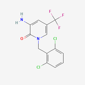 3-amino-1-(2,6-dichlorobenzyl)-5-(trifluoromethyl)-2(1H)-pyridinone
