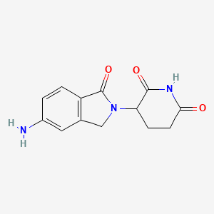 molecular formula C13H13N3O3 B2825725 2-(2,6-Dioxo-3-piperidinyl)-5-aminoisoindoline-1-one CAS No. 191732-70-4