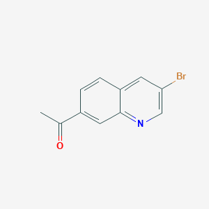 molecular formula C11H8BrNO B2825733 1-(3-Bromoquinolin-7-yl)ethanone CAS No. 1956331-82-0