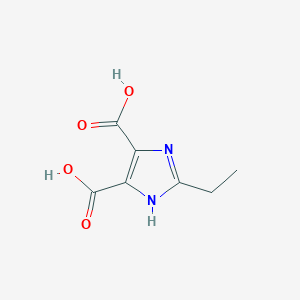 molecular formula C7H8N2O4 B2825735 2-ethyl-1H-imidazole-4,5-dicarboxylic acid CAS No. 58954-22-6