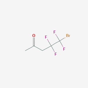 molecular formula C5H5BrF4O B2825742 5-Bromo-4,4,5,5-tetrafluoropentan-2-one CAS No. 2361633-92-1