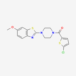 (5-Chlorothiophen-2-yl)(4-(6-methoxybenzo[d]thiazol-2-yl)piperazin-1-yl)methanone