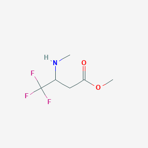 Methyl 4,4,4-trifluoro-3-(methylamino)butanoate
