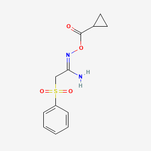 N'-[(cyclopropylcarbonyl)oxy]-2-(phenylsulfonyl)ethanimidamide