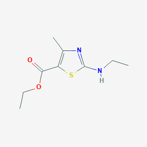 molecular formula C9H14N2O2S B2825759 Ethyl 2-(ethylamino)-4-methyl-1,3-thiazole-5-carboxylate CAS No. 4280-80-2