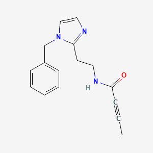 N-[2-(1-Benzylimidazol-2-yl)ethyl]but-2-ynamide
