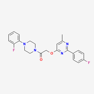 2-((2-(4-Fluorophenyl)-6-methylpyrimidin-4-yl)oxy)-1-(4-(2-fluorophenyl)piperazin-1-yl)ethanone
