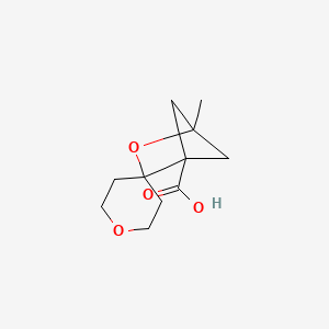4-Methyl-3-oxaspiro[bicyclo[2.1.1]hexane-2,4'-oxane]-1-carboxylic acid