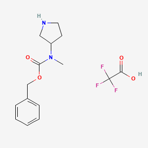 Benzyl N-methyl-N-pyrrolidin-3-ylcarbamate;2,2,2-trifluoroacetic acid