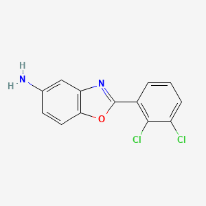 molecular formula C13H8Cl2N2O B2825812 2-(2,3-二氯苯基)-1,3-苯并噁唑-5-胺 CAS No. 339197-79-4