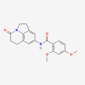 2,4-dimethoxy-N-(4-oxo-2,4,5,6-tetrahydro-1H-pyrrolo[3,2,1-ij]quinolin-8-yl)benzamide