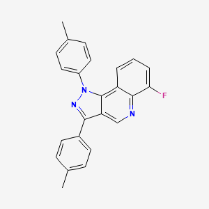 molecular formula C24H18FN3 B2825819 6-氟-1,3-双(4-甲基苯基)-1H-吡唑并[4,3-c]喹啉 CAS No. 901020-92-6