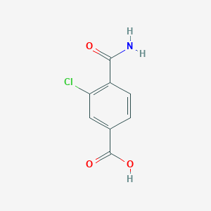 molecular formula C8H6ClNO3 B2825823 4-Carbamoyl-3-chlorobenzoic acid CAS No. 2229264-02-0