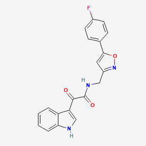 N-((5-(4-fluorophenyl)isoxazol-3-yl)methyl)-2-(1H-indol-3-yl)-2-oxoacetamide