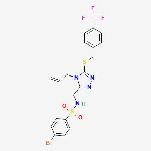 N-[(4-allyl-5-{[4-(trifluoromethyl)benzyl]sulfanyl}-4H-1,2,4-triazol-3-yl)methyl]-4-bromobenzenesulfonamide