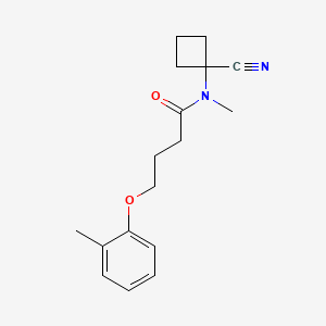 molecular formula C17H22N2O2 B2825851 N-(1-cyanocyclobutyl)-N-methyl-4-(2-methylphenoxy)butanamide CAS No. 1252119-00-8