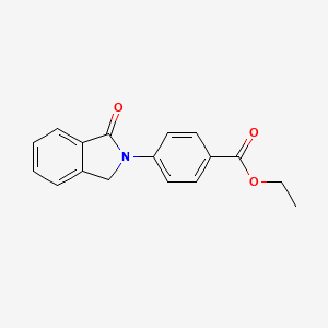 molecular formula C17H15NO3 B2825854 Ethyl 4-(1-oxoisoindolin-2-yl)benzoate CAS No. 109621-43-4