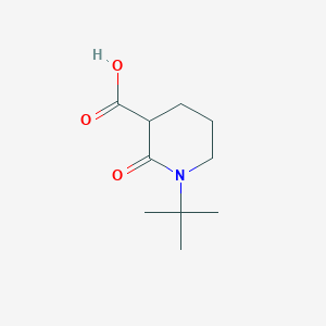 molecular formula C10H17NO3 B2825857 1-Tert-butyl-2-oxopiperidine-3-carboxylic acid CAS No. 1526281-89-9