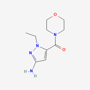1-ethyl-5-(morpholin-4-ylcarbonyl)-1H-pyrazol-3-amine